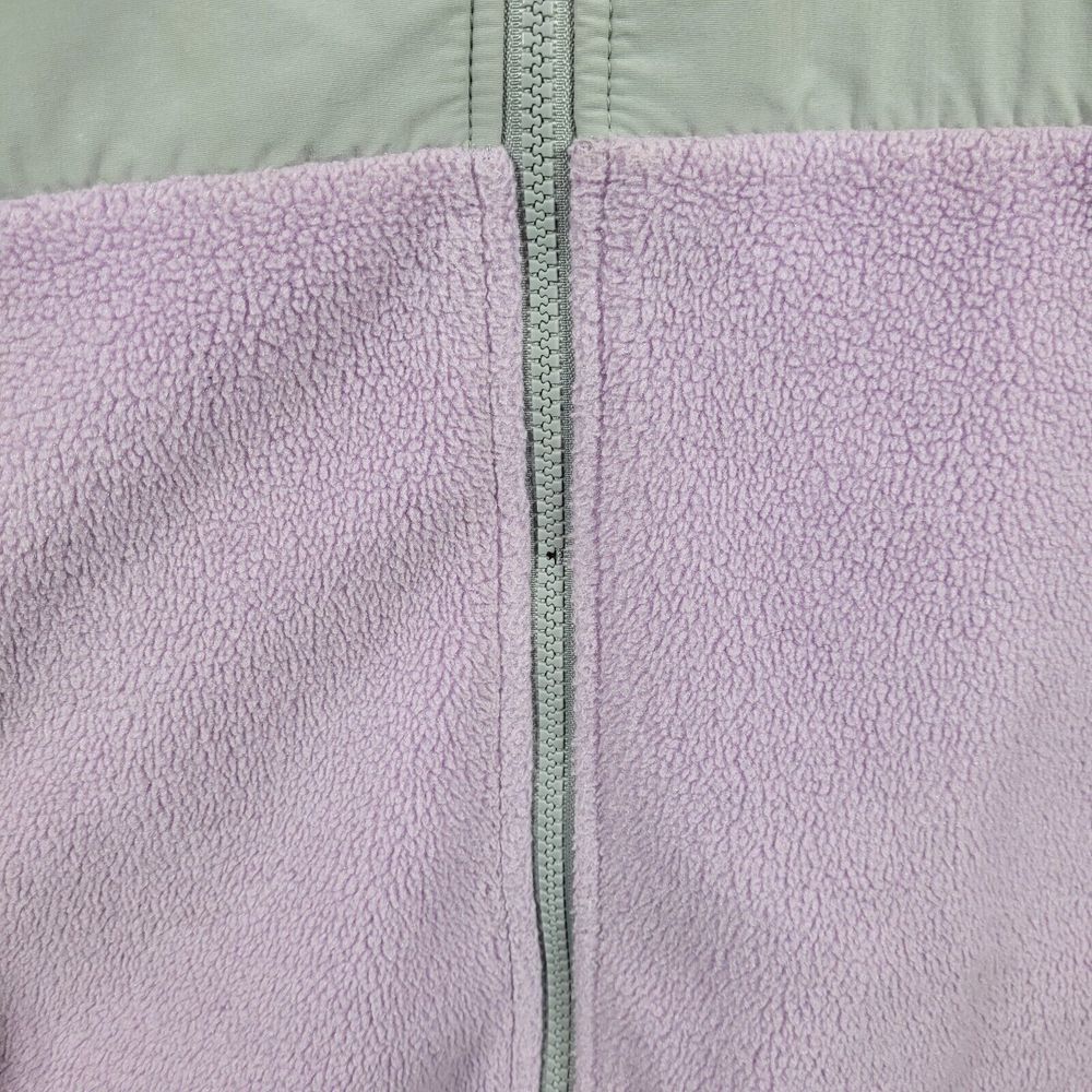 The North Face Pink Fleece & Gray Nylon Jacket, Youth‎ XL